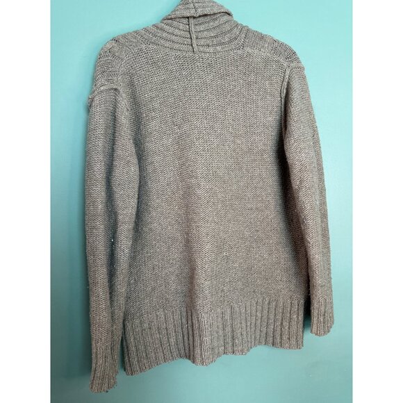 Sonoma Women’s L Tan Cable Knit Sweater Cozy Classic Preppy Fall Winter Neutral - Picture 7 of 7